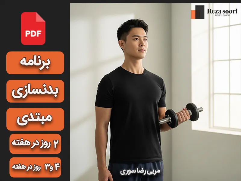 برنامه بدنسازی مبتدی ماه اول رایگان بانوان و آقایان